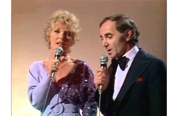 with Charles Aznavour